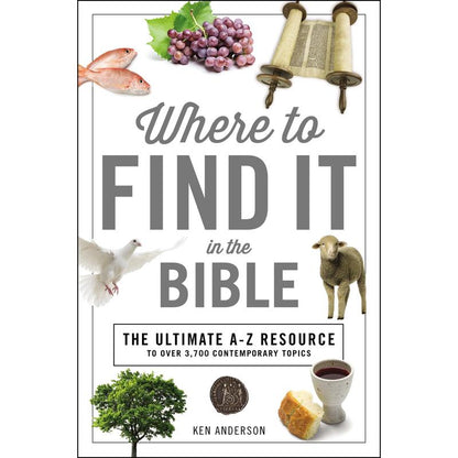 Where to Find It in the Bible | A–Z Bible Topic Guide